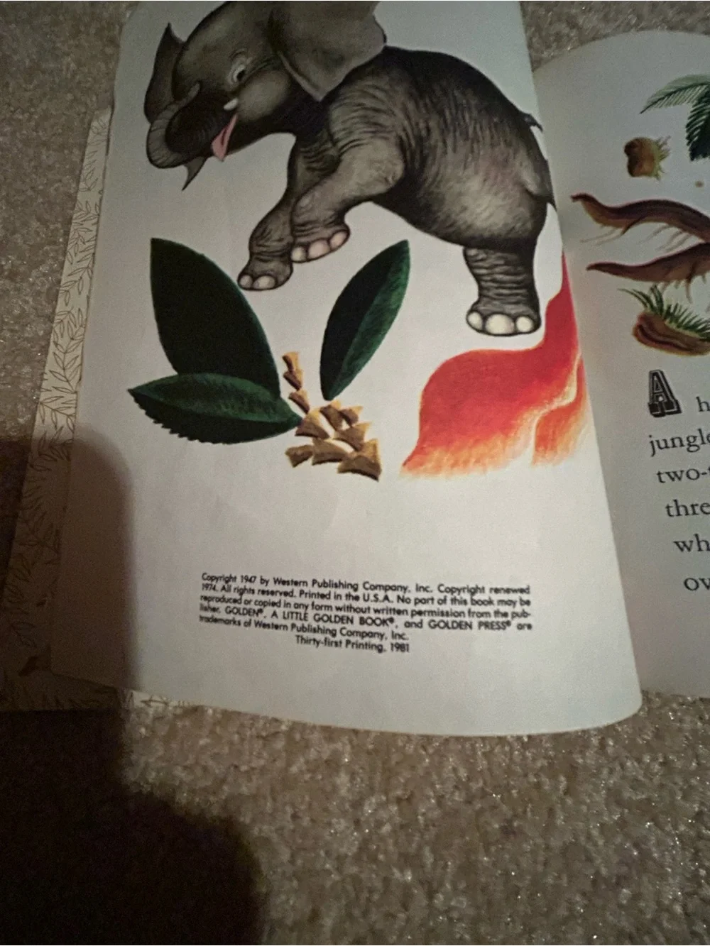 'The Saggy Baggy Elephant' - Little Golden Book